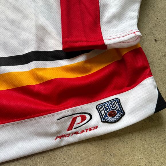 Vintage Pro Player Valeri Bure Calgary Flames Authentic NHL Hockey Jersey Sz XL - Picture 2 of 7
